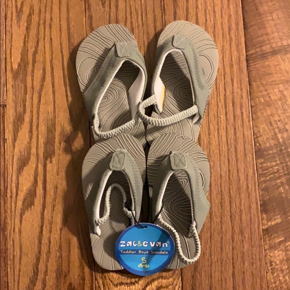Baby flip flops grey sizes S(5-6) and M(7-8)